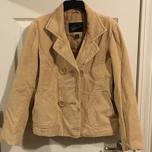 BKE Outerwear Beige Corduroy Jacket
